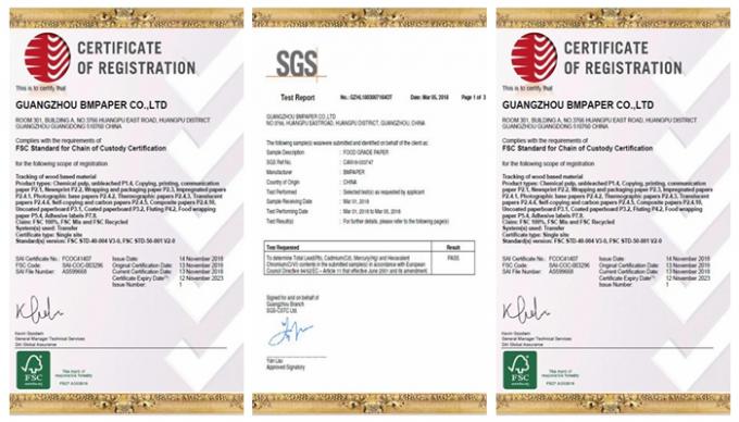 MGs weißes Holzschliff-freie Probe Kraftpapier-Rollen-FSC-Jungfrau-30/35/40/50GSM
