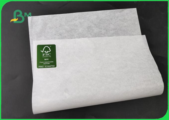FDA u. FSC beglaubigtes glattes weißes Kraftpapier für das Mehl, das 70 * 100CM verpackt