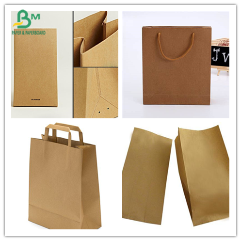 Gelb/Weiß/Brown-Nahrungsmittelgrad-Packpapier für Nahrungsmittelkästen u. -taschen