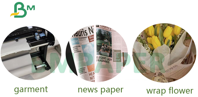 rollen glattes SeitenPackpapier des Zeitungspapier-45gsm 2 800mm 781mm für Fruite-Paket
