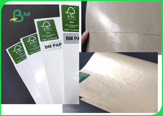 FDA bestätigte Weiß 40gsm und Brown-Kraftpapier mit PET beschichtete wasserdichtes