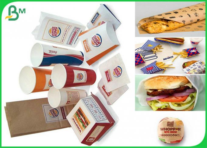 40gsm - sicheres u. ungiftiges FDA-Nahrungsmittelgrad PET gestrichenes Papier 180gsm für verpackende Nahrung