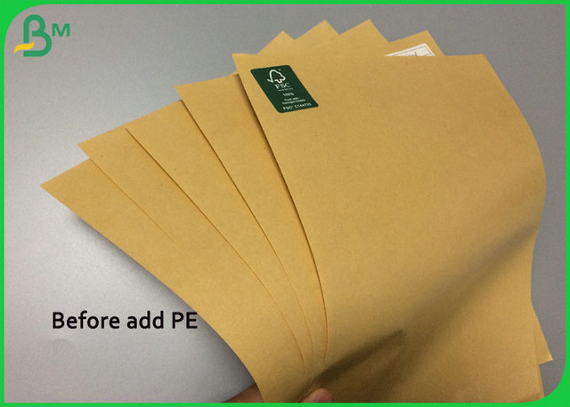 FDA-Polythen 1 Seite beschichtete PET Kraftpapiers 140g Papier für die Schnellimbiss-Verpackung