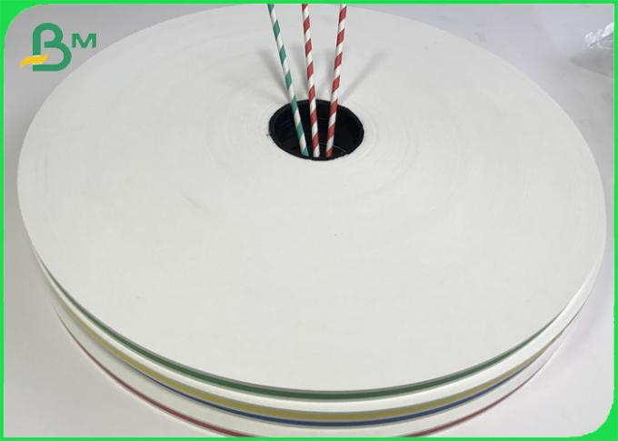 streifen-Nahrungsmittelgrad-Kraftpapier-Rolle 60GSM 120GSM Mehrfarbenfür die Herstellung von Strohen