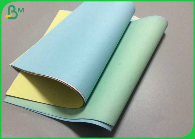 Rosa grün-blaue Farbe kohlenstofffreies CFB Papier-50g mit Naturholz-Masse 100%