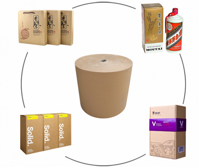 Aufbereitetes Kraftpapier des Material-50gr 60gr Brown für das Verpacken der Lebensmittel