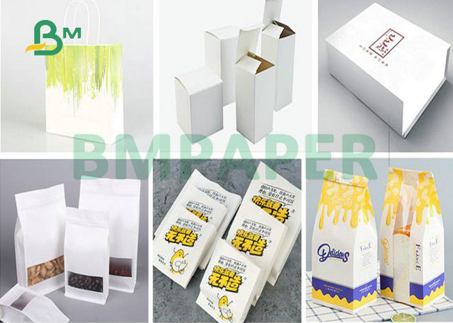 150gsm 170gsm 70 x 100cm 100% Jungfrau-Massen-weißes Kraftpapier-Blatt für Einkaufstaschen
