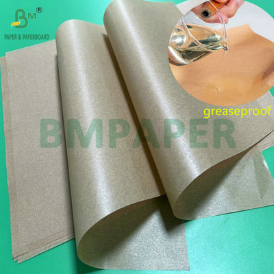 4 x 3 Fuß 30gm 40gm Kraftfarbenes Silikon-Parchmentpapier zum Backen von Lebensmitteln