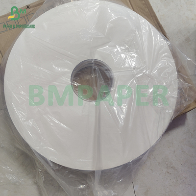24 g/m² 28 g/m² bedruckbares und PE-beschichtetes weißes Strohhalmverpackungspapier Rolle 50 mm 44 mm