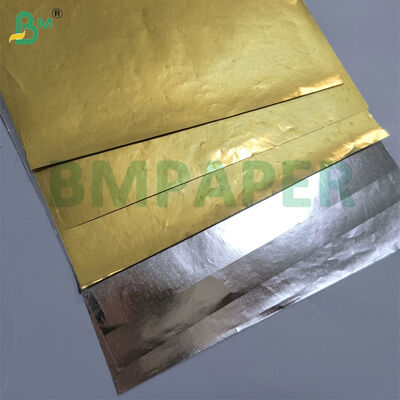 70g 80g Aluminum Foil Liner Paper Silver & Gold Color Excellent Barrier Properties