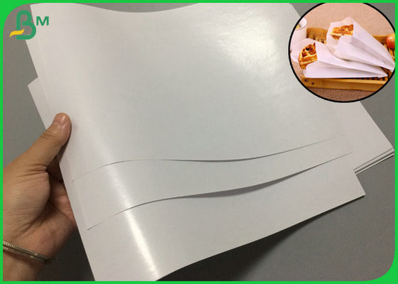PET 80gr 100gr beschichtete das Weißbuch-Fett, das für Restaurant-Papiertüten beständig ist