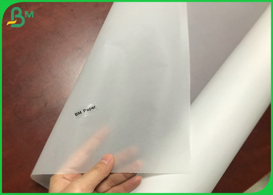 weiße lichtdurchlässige Spur 90gsm Papierrolle 1100mm * 50m für Künstler Drawing