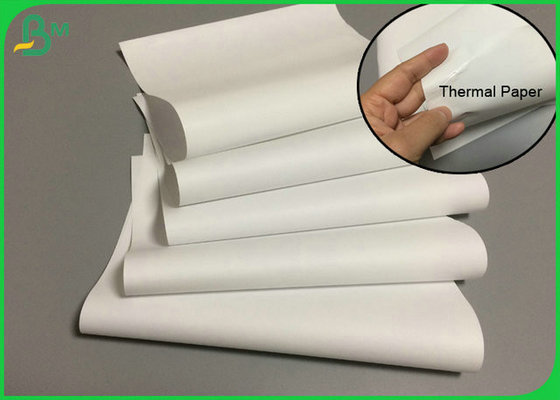 Thermopapier-Rolle 35Inch 47Inch weiße Rollen65gsm 70GSM 80GSM für Logistikaufkleber