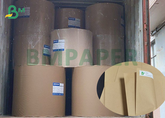 Dauerhafte 70gsm halb dehnbare Brown Breite der Zement-Kraftpapier-Tunnel-bohrwagenrollen 112cm