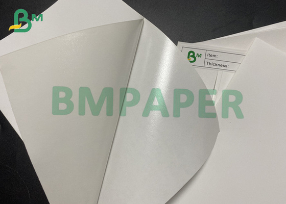 klares Druckpapieretikettenpapier weißer überzogener Selbst-Adhensive der Form-80gsm