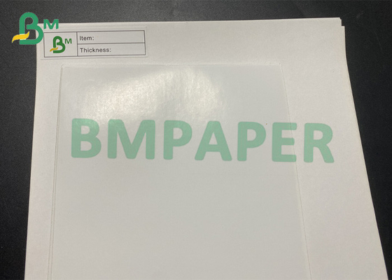 klares Druckpapieretikettenpapier weißer überzogener Selbst-Adhensive der Form-80gsm
