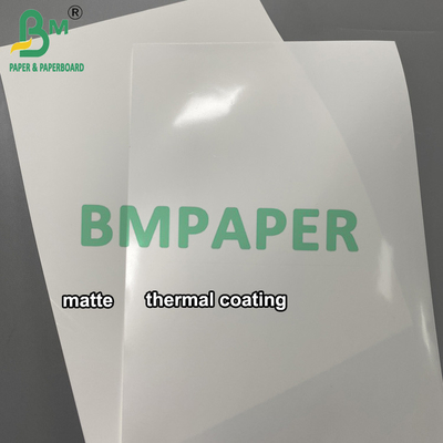 Wärmesynthetisches Papier Jumbo-Rolle 1090mm*8000m Rissfestes Etikettenpapiermaterial