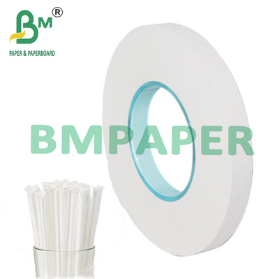 25mm x 1000m Lebensmittelverpackung Strohhalme Weißpapier mit Jumbo Roll 28g