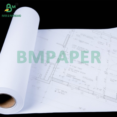 80GSM Plotter Bond Papier Rollen für Architekturzeichnungen 841mm x 50m 2' Kern