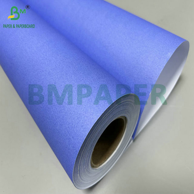 20 lb 24" x 150ft unbeschichtetes einzelnes lilablaues digitales Papier für CAD-Zeichendruck