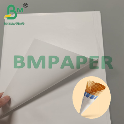 80g Einweg-Kegel-Kegel-Hülsen-Papier-Dessert-Snackverpackung