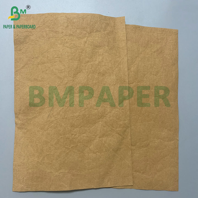 Faser-basierte 0,35 mm 0,55 mm Kraft Waschbares Papier Textur Erweicht Falten