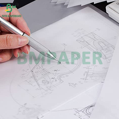 63 gms 73 gms Weiße Skizzen-Spurpapier-Rolle für DIY-Handwerk 18 x 24 Zoll