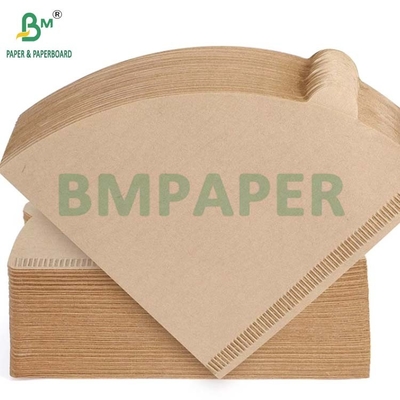 Nicht gebleichtes, natürliches braunes Kaffeefilterpapier biologisch abbaubar