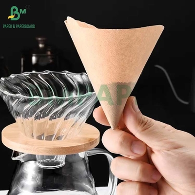 Nicht gebleichtes, natürliches braunes Kaffeefilterpapier biologisch abbaubar