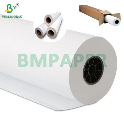 20 lb hochwertig beschichtetes Tintenstrahlpapier Rollen Matte weißes CAD-Papier 914mm X 30m