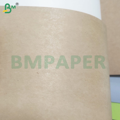 190gm+15gm Lebensmittelsicherheit PE-Beschichtung Jungfruchtzellstoff Braune Schüsselpapierblätter