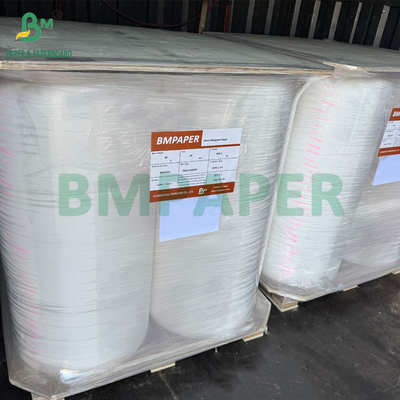 24 gm 28 gm einfaches weißes Umschließpapier für Trinkhalme 44 mm 53 mm Lebensmittelqualität