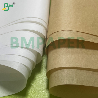 38-50gm fettfeste Verpackungspapier Braun & Weiß Optionen Kit 3-8, Feuchtigkeitsbeständig Recycling