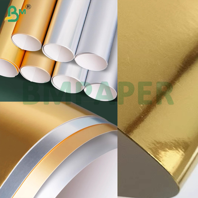 Silber und Gold Glanzmetallische Oberfläche 250 gm Für Faltschachteln