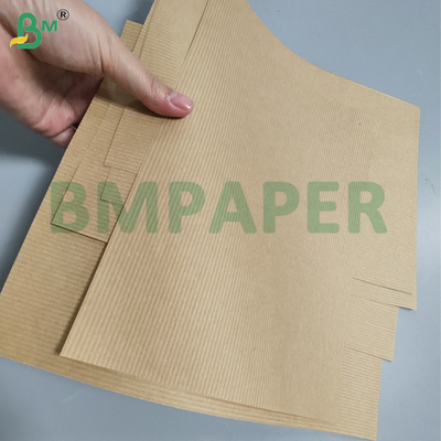 70gsm Striped Brown Kraft Paper For Gift Wrapping 762mm  x 300m Eco - friendly