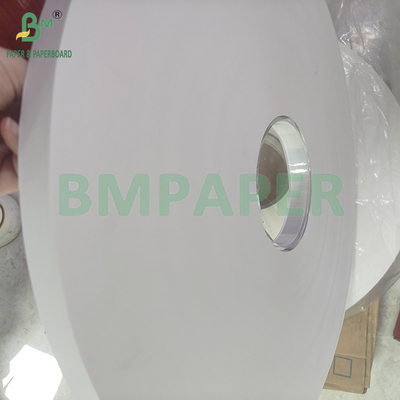 24 g/m² 28 g/m² bedruckbares und PE-beschichtetes weißes Strohhalmverpackungspapier Rolle 50 mm 44 mm