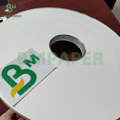 24 g/m² 28 g/m² bedruckbares und PE-beschichtetes weißes Strohhalmverpackungspapier Rolle 50 mm 44 mm