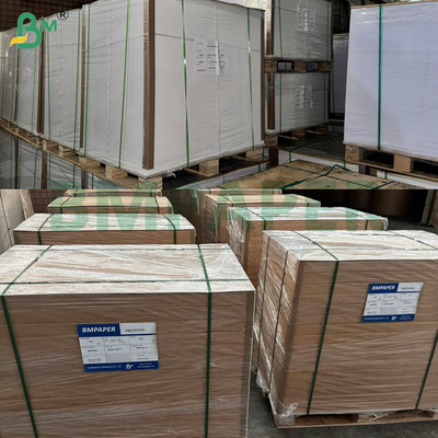 65 - 80gm Weißpapier mit hoher Feuchtigkeitsfestigkeit für Getränkeverpackungsbehälter Einseitig beschichtetes Bieretikettpapier