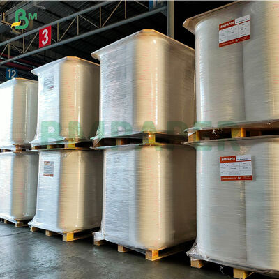 FDA Feuchtigkeitsbeständiges weißes Getränke-Strohhalm-Verpackungspapier auf Rolle