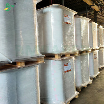 FDA Feuchtigkeitsbeständiges weißes Getränke-Strohhalm-Verpackungspapier auf Rolle