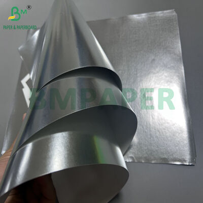 100 gm 130 gm 70 x 100 cm Beschichtung 1 Seiten Silber Metallpapier für die Verpackung
