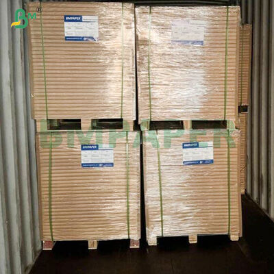 300gsm doppelseitig PE-beschichtetes fettbeständiges braunes Kraftpapier