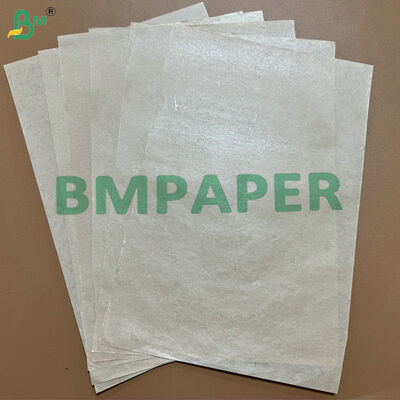 Lebensmittelqualität Wärmeversiegelbares 15 gm PE-Laminat 40 g 50 g braunes Verpackungspapier für Kunststoffgabeln Verpackung