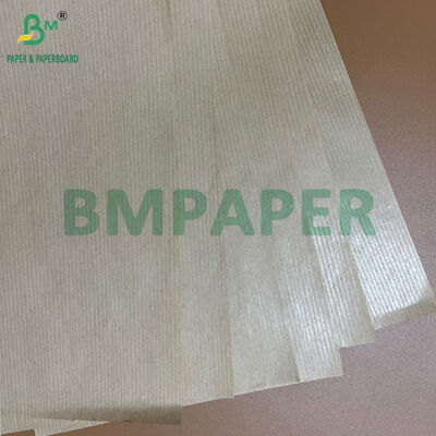 Maschinenglasiertes, geripptes Kraftpapier mit hoher Haltbarkeit, 40 g/m², 60 g/m², naturbraun