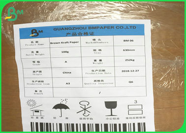 250 g - 400 g Unbleichte Naturbraune Kraftpapierrolle für Lebensmittelbehälter