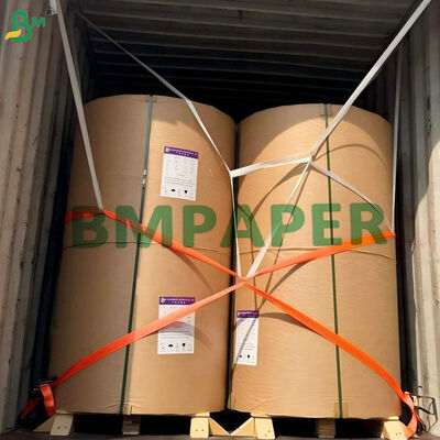 Lebensmittelsicherer Joghurt Deckel Beschichtetes Papier 43 / 45gsm Anti-Krack Bleichkraft