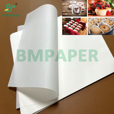 30gsm 40gsm Fettbeständiges leicht gleitendes Papier zur Herstellung von Backförmchen 27,25 x 28 Zoll