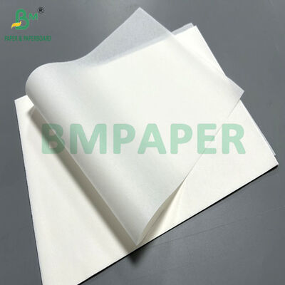 35 gm 40 gm Weißfarbiges fettdichtes Papier für Fast-Food-Taschen 390 mm 532 mm