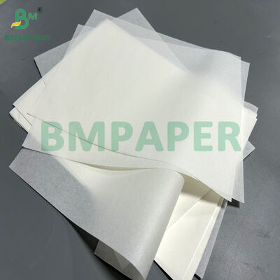 35 gm 40 gm Weißfarbiges fettdichtes Papier für Fast-Food-Taschen 390 mm 532 mm