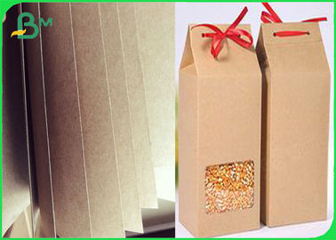 Recyceltes Bobina De Papel Kraft 110 - 220gsm Feuchtigkeitsdicht für Verpackungen